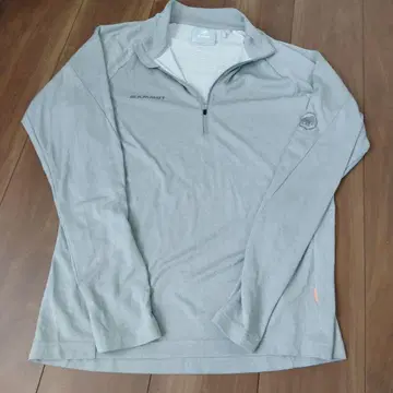 MAMMUT 하프 지퍼 긴팔 셔츠 L 그레이