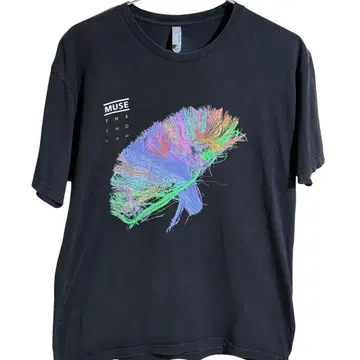 MUSE 밴딩 티셔츠 THE 2ND LAW 투어 T 2013 블랙 L