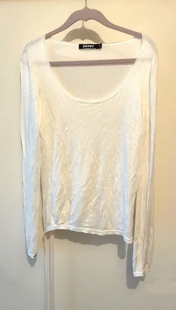 DKNY 다나 캐런 화이트 긴팔 티셔츠 P/S