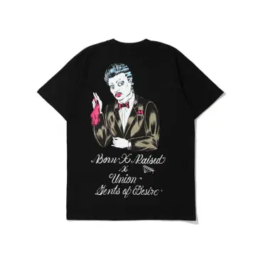 UNION x Born x Raised 블랙 티셔츠 S