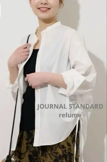 JOURNAL STANDARD relume 사이드 드로스트 셔츠