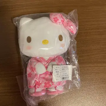 키티 벚꽃 기모노 봉제 인형