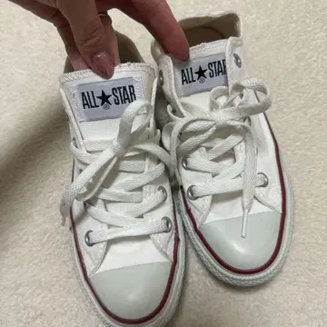 CONVERSE ALL STAR 화이트 스니커즈 US 4