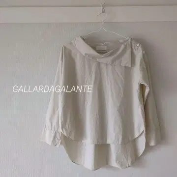 GALLARDAGALANTE 비대칭 디자인 셔츠 긴팔 베이지