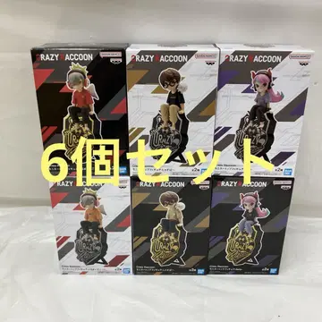HF6365 Crazy Raccoon 모니터 탑 피규어 6개
