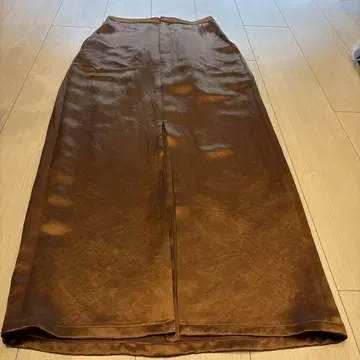 브라운 롱 스커트