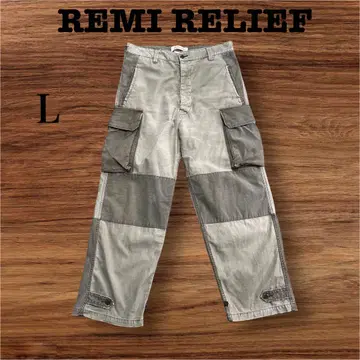 REMI RELIEF 레미 릴리프 밀리터리 절개 카고 팬츠 M-47 카키