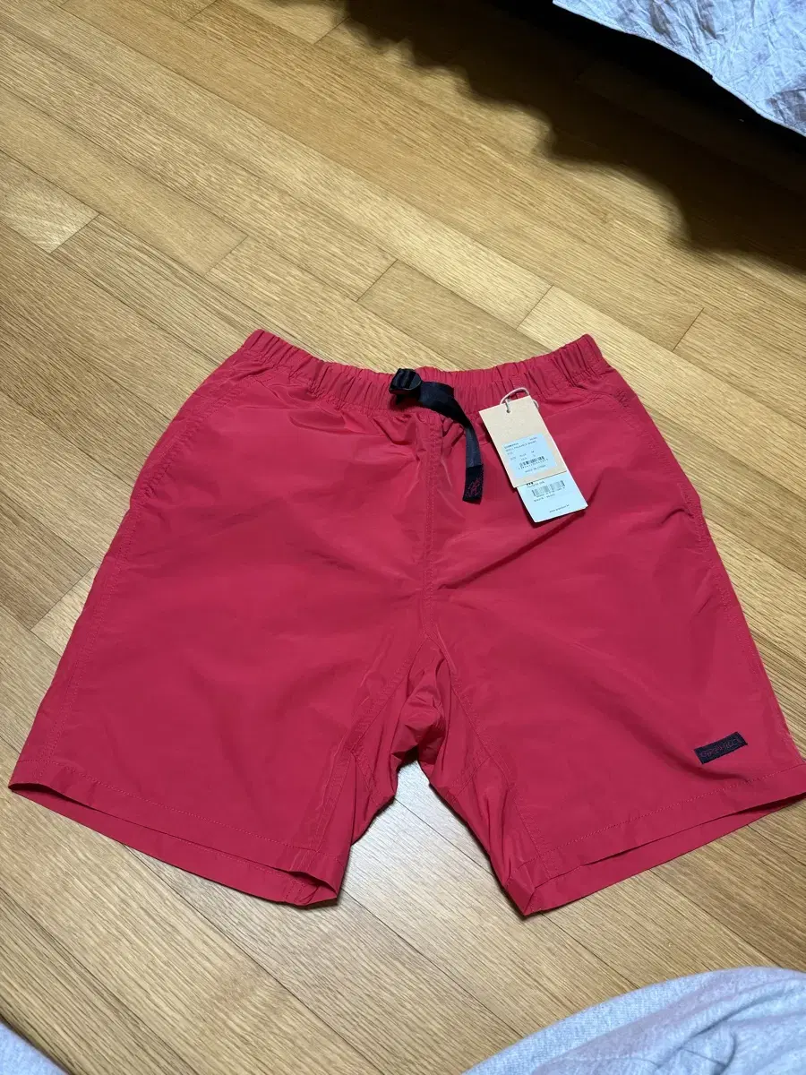 Asia M Gramicci Shell Packable Red Shorts
