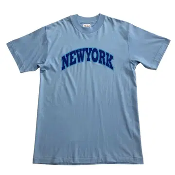90s Hanes NEWYORK 티셔츠 M 스카이블루 파랑