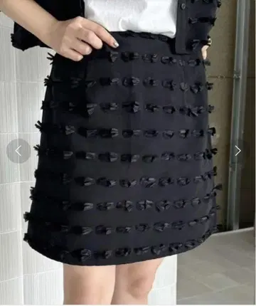 아메리 매력적인 리본 모양 미니 스커트