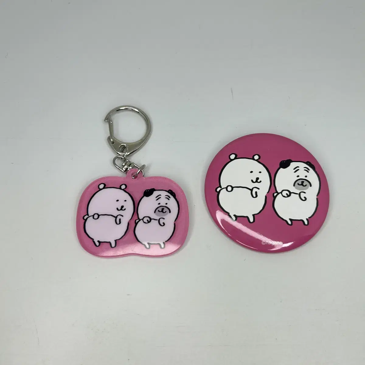 Nongdamgom Butt Keyring Can Badge Set