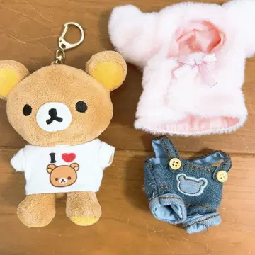 [레어] 리락쿠마 옷 갈아입기 세트 외출 봉제 인형 언제나 함께