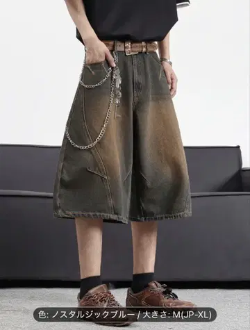 노스탤지어 블루 와이드 데님 팬츠 M(JP-XL)
