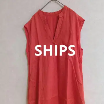 SHIPS 쉽스 슬리브리스 롱 원피스 린넨 100% FREE 넉넉한