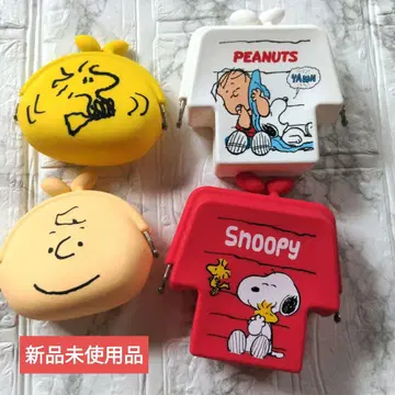 SNOOPY 실리콘 가마구치 지갑 미사용 새상품 4종 세트