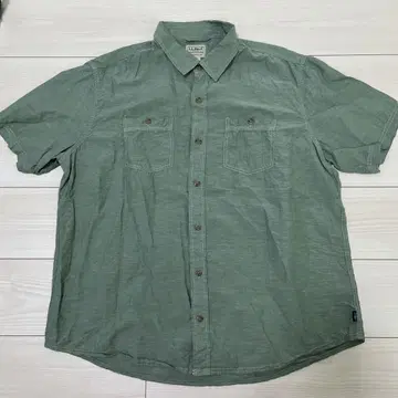 L.L.Bean 트래디셔널 핏 반팔 셔츠 L-REG 그린