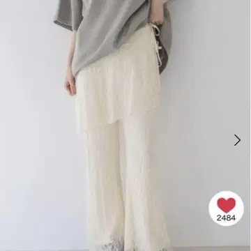 레이스 스커트 레이어드 팬츠 지나시스