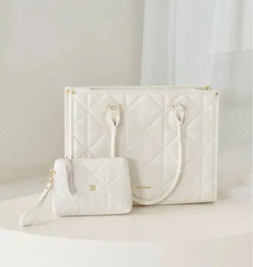 로제뮤 quilting tote L 퀼팅 토트 백 아이보리