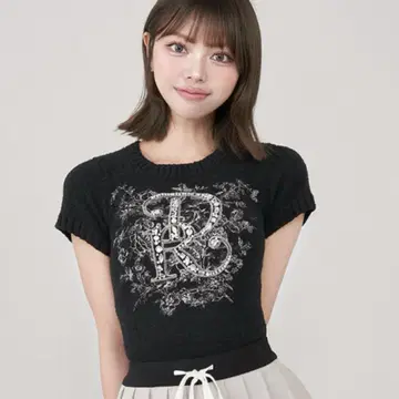 darich DR 비쥬 플라워 니트 탑
