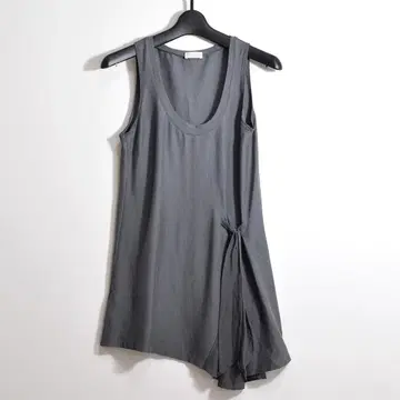 이탈리아제 브루넬로쿠치넬리 실크 절개 리본 슬리브리스 상의 S