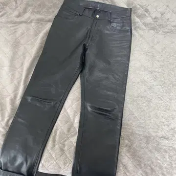 가죽 팬츠 블랙