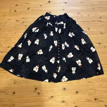 핑크하우스] 스커트 베어 탑 튜닉 곰 곰 곰 눈 모자