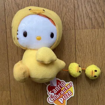 택 포함 헤이세이 레트로 레어 헬로키티 봉제 인형