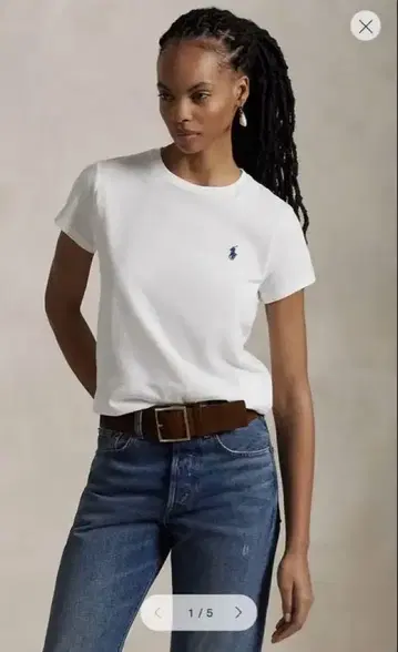 Ralph Lauren 코튼 저지 크루넥 티셔츠