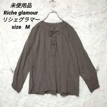 미사용품 Riche glamour 리셰 글래머 탑스 블라우스 M