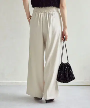 Thevon 허리 지퍼 턱 팬츠