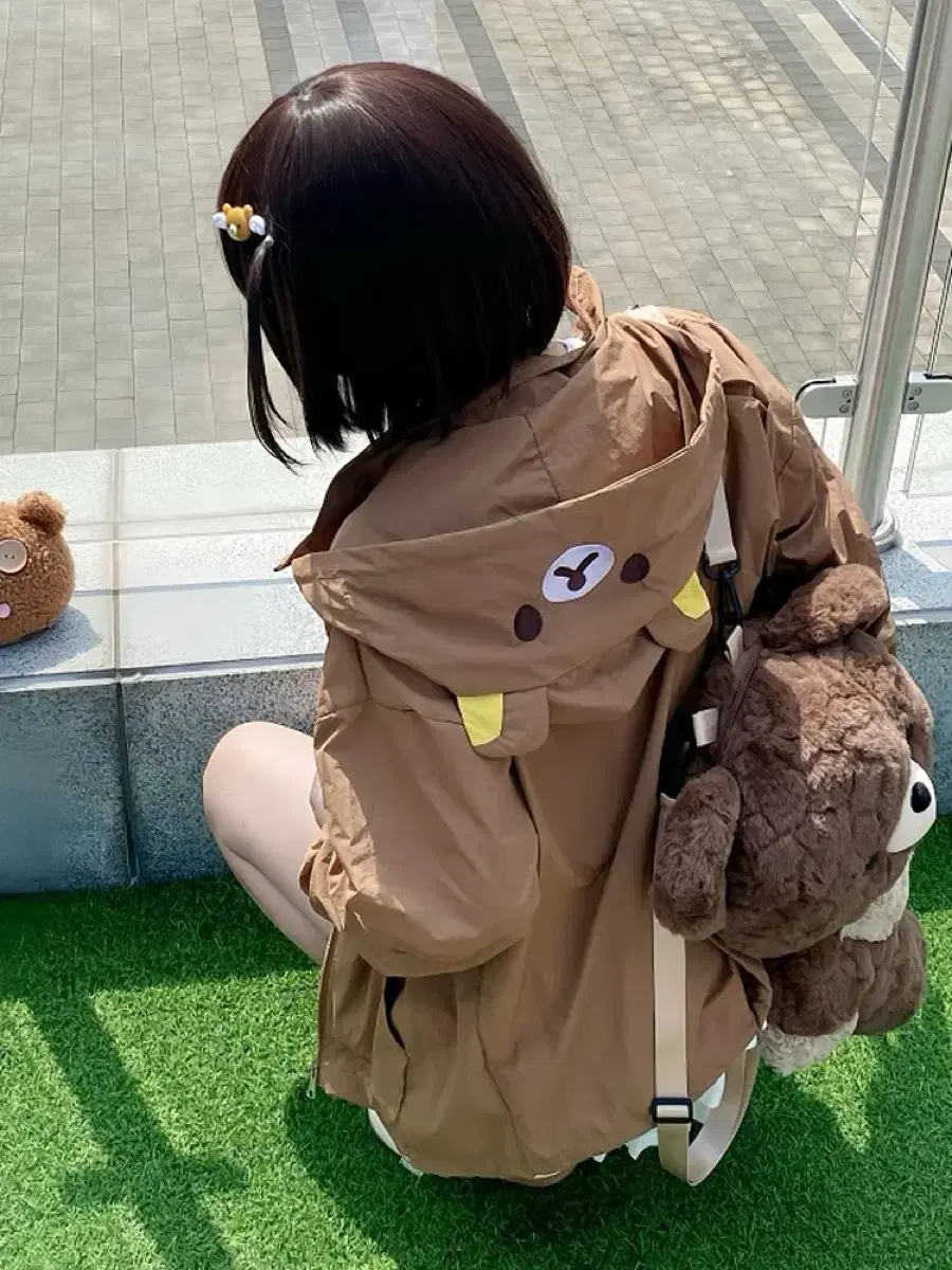 Rilakkuma Nongdamgom Windbreaker Jacket