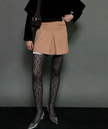 MAISON SPECIAL 미니 스커트 핑크 베이지