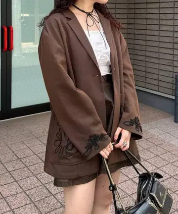 Kastane 자수 그랑파 자켓 브라운