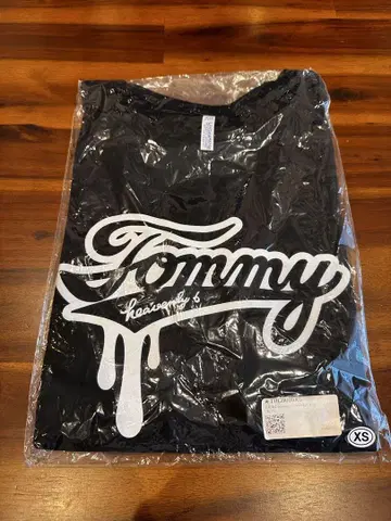 Tommy 블랙 티셔츠 XS 미사용 새상품
