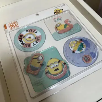 USJ 미니언즈 여름 코스터 4종 세트