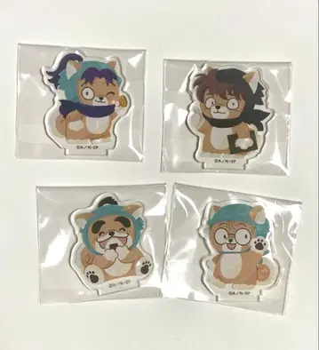 닌자 타마 란타로 동물 포제 아크릴 스탠드 4개 세트