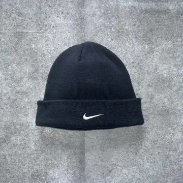 00s 나이키 로고 니트 캡 모자 네이비 아크릴 남녀 공용