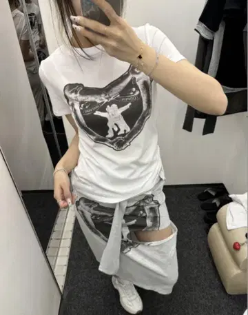 OPEN YY 티셔츠 그레이 L