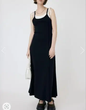 LAYERED RIB 드레스 BLK moussy