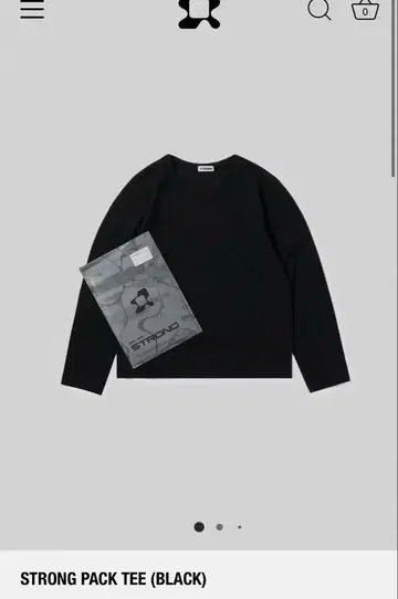 STRONG PACK TEE (BLACK) 사이즈 M