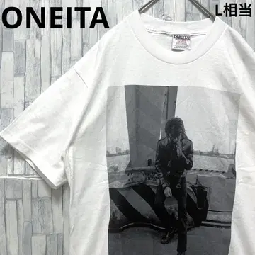 ONEITA 오니타 타카시 1998 반팔 사진 티셔츠 M 화이트