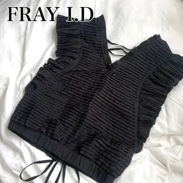 FRAY I.D 프레이 아이디 슬리브리스 블라우스 블랙 S 사이즈