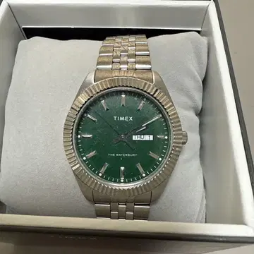 TIMEX THE WATERBURY 손목시계 41mm 그린