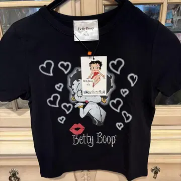 SLY Betty Boop 반팔 티셔츠 S 블랙