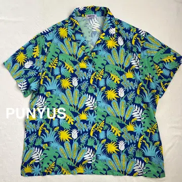 PUNYUS 푸뉴즈 셔츠 알로하 셔츠 블라우스 오픈 카라 셔츠