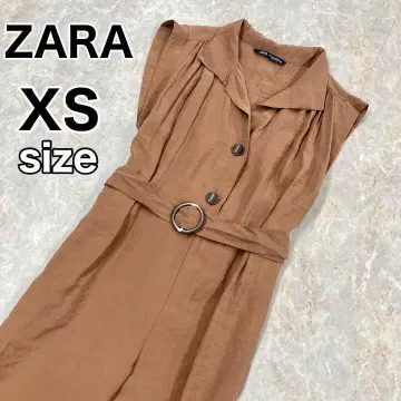 ZARA 자라 반팔 올인원 점프수트 벨트