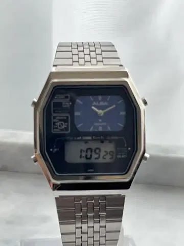 배터리 교체 완료] 레어 SEIKO ALBA 아나디지 데드스탁 작동