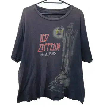 LED ZEPPELIN 밴드 티셔츠 레드 제플린 구제 의류