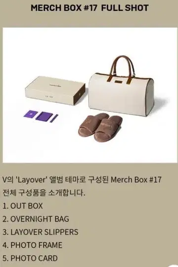 Layover Merch Box #17 V 방탄소년단