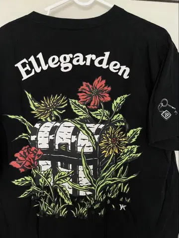 Ellegarden 보물 상자 티셔츠 L 사이즈 블랙